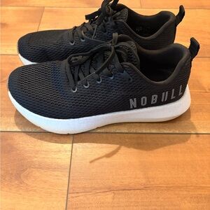 NOBULL Black Mesh Sneakers with White Sole